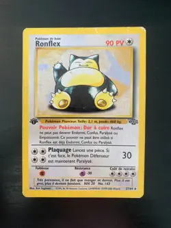 Carte Pokemon : Ronflex 27/64 Edition 1 Jungle Wizards Francaise - Image 1