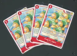 ONE PIECE Card Game Kingdoms of Intrigue KUNG FU JUGON X 4 OP04-005 C ENGLISH - Image 1