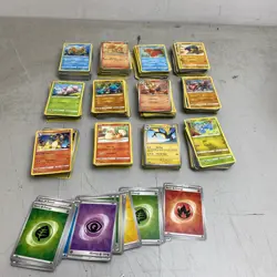 Pokemon TCG job lot 500+ cards shiny base and energy unchecked house find - Image 2