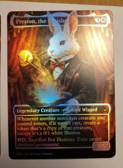 Preston , The Vanisher FOIL PROXY Card (FOIL ERROR) Custom Fantasy Art Design - Image 1