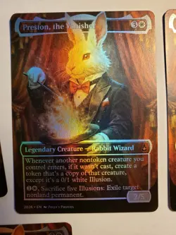 Preston , The Vanisher FOIL PROXY Card (FOIL ERROR) Custom Fantasy Art Design - Image 2