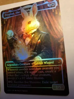 Preston , The Vanisher FOIL PROXY Card (FOIL ERROR) Custom Fantasy Art Design - Image 3