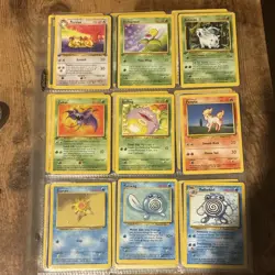 3 Pages of Old School Pokemon TCG (50+ Cards) - Image 1
