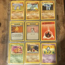 3 Pages of Old School Pokemon TCG (50+ Cards) - Image 2