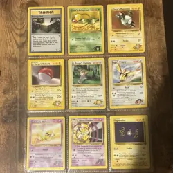 3 Pages of Old School Pokemon TCG (50+ Cards) - Image 5