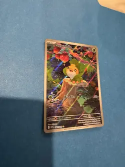 Pokemon TCG Sewaddle Card 87/86 SV White Flare Holo - Image 2