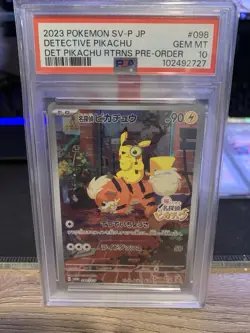 Detective Pikachu - 098/SV-P PSA 10 Promotional Cards Holo (Japanese) - Image 1