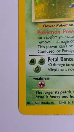 Vileplume 15/64 Jungle Holo Rare Unlimited 1999 Pokemon TCG English Card - Image 2