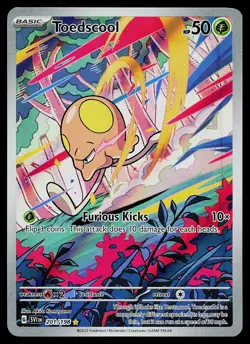 Pokemon Card - Toedscool Scarlet & Violet Base Set 201/198 Holo - Image 1