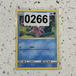 Slowpoke 54/214 Common Tomokazu Komiya SM - Lost Thunder Pokemon Card - Image 3