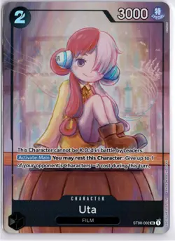 Uta ST08-002 SR One Piece Sealed Promo Card Game Premium TCG - Image 1