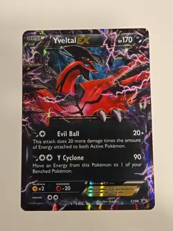 2014 Pokemon Trading Card Game PROMO Yveltal EX XY08 pokemon cards TCG - Read - Image 1