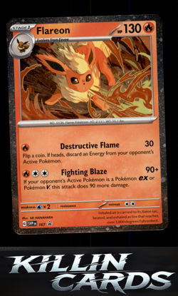 Flareon - 167 (Cosmos Holo) 167 Pokemon Promo SV: Scarlet & Violet Promo Cards C - Image 1