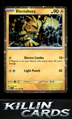 Electabuzz - 125/165 (Cosmos Holo) 125/165 Pokemon Promo Miscellaneous Cards & P - Image 1