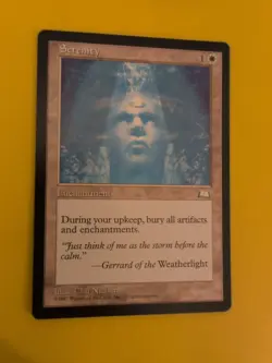 Serentiy Enchantment Old Vintage. Weatherlight Magic the Gathering Card. - Image 2