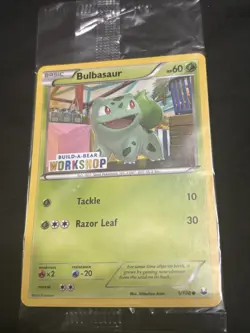 Sealed Build a Bear Pokemon Card Workshop Bulbasaur Promo Trading 1/108 D23 - Image 1