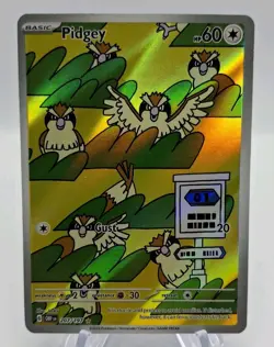 Pokemon Card - Pidgey Obsidian Flames 207/197 Illustration Rare - Image 1