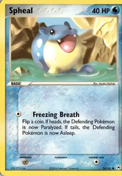 Spheal 74/101 Hidden Legends Pokemon Card TCG - Image 1