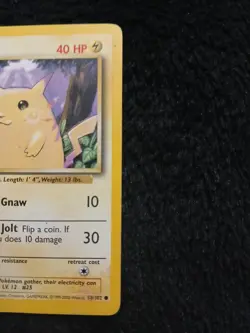Pikachu 58/102 LP Base Set Regular Common Unlimited Pokemon TCG Card - Image 2