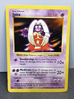 Pokemon TCG Vintage Jynx Base Set, Shadowless Card 31/102 Vintage LP/MP - Image 1
