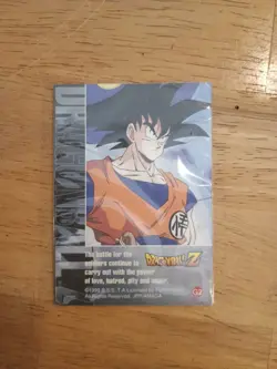 1998 Dragon Ball Z Vegeta Gold Foil card - Image 2