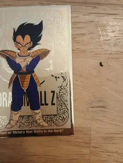 1998 Dragon Ball Z Vegeta Gold Foil card - Image 4