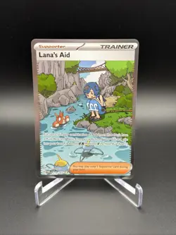 Pokemon TCG Lana's Aid Trainer Twilight Masquerade Holo Card 219/167 - Image 1