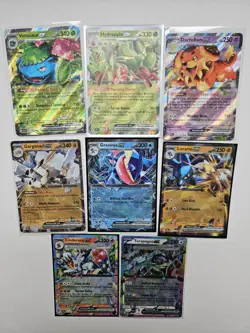 8x Pokemon TCG Card Stellar Crown Ex Bundle - Incl. 001/142 041/142 128/142 - Image 1