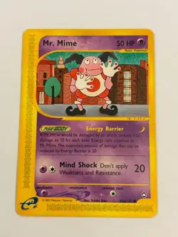 Mr. Mime (95a) 095A/147 Aquapolis Regular Pokemon Card - Image 1