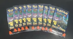 10X 2024 Pokemon TCG Trick Or Trade Booster Packs (3 Cards Each) Factory Sealed - Image 2