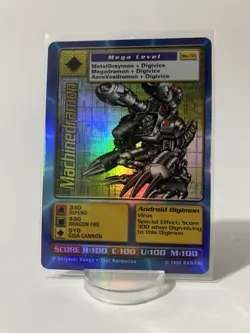 Bandai Digimon Machinedramon (Mega) Bo-55 Foil 1999 English Card - Image 1