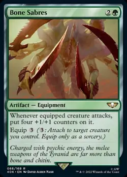 Bone Sabres - Surge Foil NM, English MTG Commander: Universes Beyond: Warhammer - Image 1