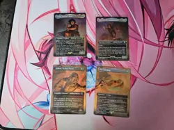 MTG LTR Lord Of The Rings The One Ring FOIL scene set 448 - 451 Pack fresh NM - Image 1