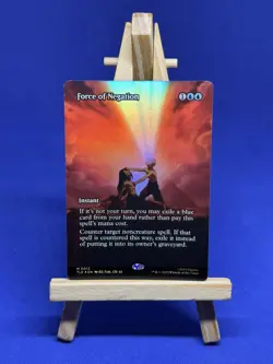 MTG - TLE - Force of Negation - Showcase Borderless Foil - M 0013 NM - Image 1