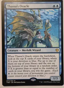 Thassa's Oracle - Theros Beyond Death Rare Blue Regular English MTG 2020 73 - Image 1