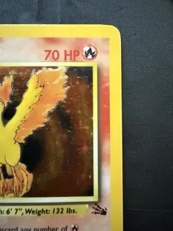 Pokemon TCG Moltres Fossil Holo Card 12/62 - Image 3