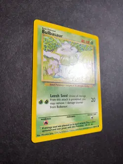 Bulbasaur 44/102 Common Base Set Unlimited Pokemon TCG RARE - Image 2