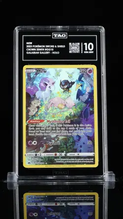 TAG 10 Mew 2023 Pokemon SWSH Crown Zenith GG10/GG70 - Image 1