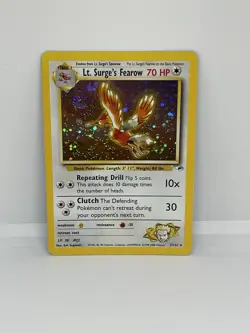 Lt. Surge's Fearow 007/132 Gym Heroes Holo | Pokemon Card | Near Mint 🌀SWIRL🌀 - Image 2