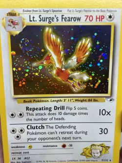 Lt. Surge's Fearow 007/132 Gym Heroes Holo | Pokemon Card | Near Mint 🌀SWIRL🌀 - Image 4