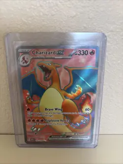 Pokemon TCG Charizard EX 183/165 151 Card NM Condition - Image 1