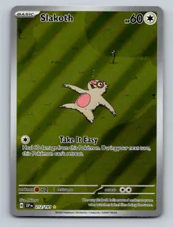 Pokemon TCG Slakoth - Holo Illustration Rare SV08: Surging Sparks 212/191 - Image 1