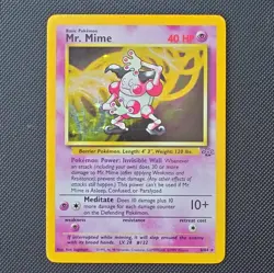 Wizards of the Coast Mr. Mime 6/64 Jungle Unlimited Holo Rare Basic 40HP 1999 - Image 1