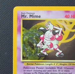 Wizards of the Coast Mr. Mime 6/64 Jungle Unlimited Holo Rare Basic 40HP 1999 - Image 2