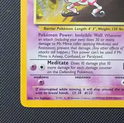 Wizards of the Coast Mr. Mime 6/64 Jungle Unlimited Holo Rare Basic 40HP 1999 - Image 5