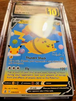 Pristine 10 Flying Pikachu V Holo World Championship Decks 2022 006/025 CGC - Image 3