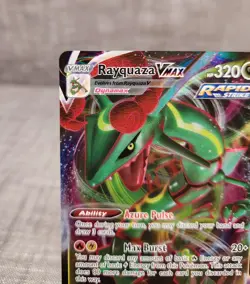 Pokemon TCG Rayquaza VMAX 111/203 SWSH07: Evolving Skies Holo Nice ! - Image 3