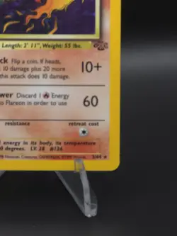Vintage Flareon Jungle 3/64 Holo Rare Unlimited 70 HP 1999 English Pokemon TCG - Image 3