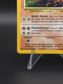 Vintage Flareon Jungle 3/64 Holo Rare Unlimited 70 HP 1999 English Pokemon TCG - Image 4