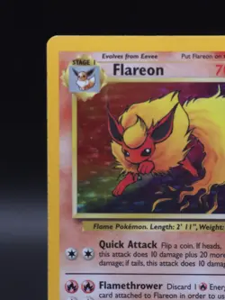 Vintage Flareon Jungle 3/64 Holo Rare Unlimited 70 HP 1999 English Pokemon TCG - Image 5